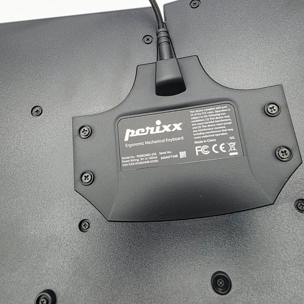 Perixx PERIBOARD-335 Wired Compact Ergonomic Mechanical Keyboard Brown Switch - Picture 4 of 10